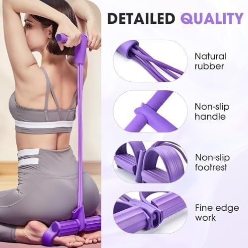 Fitness Resistance Bands, 2025 New Portable Stretch Bands for Full Body Workout, Durable Sit-Up Trainer for Home Gym Equipment, Easy to Use Exercise Bands for Women - Image 3