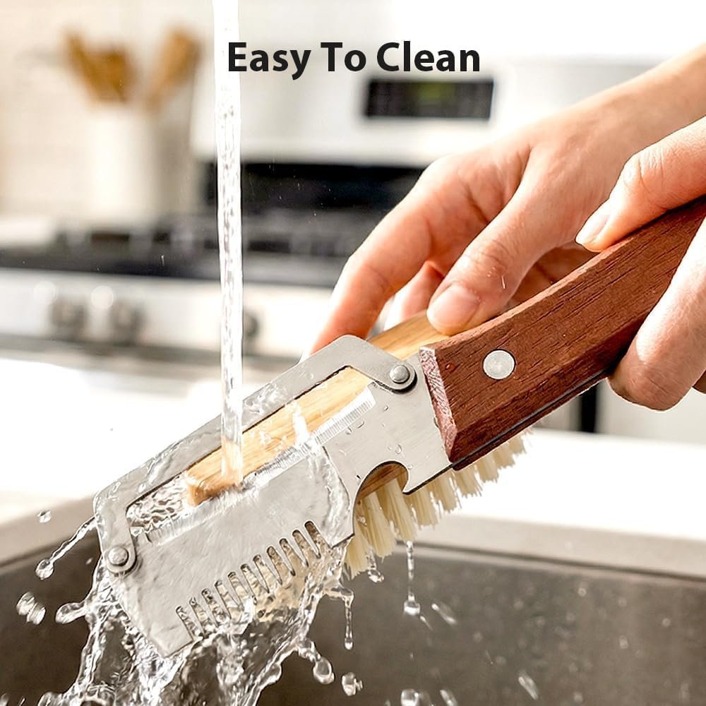 2026 Premium Vegetable Peeler with Wooden Handle & Built-in Bottle Opener, Multi-Functional Kitchen Peeler, Practical Kitchen Gadget for Potato, Carrot, Fruit and Pumpkin Peeling (1) - Image 5
