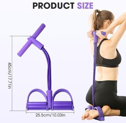 Fitness Resistance Bands, 2025 New Portable Stretch Bands for Full Body Workout, Durable Sit-Up Trainer for Home Gym Equipment, Easy to Use Exercise Bands for Women - Image 7