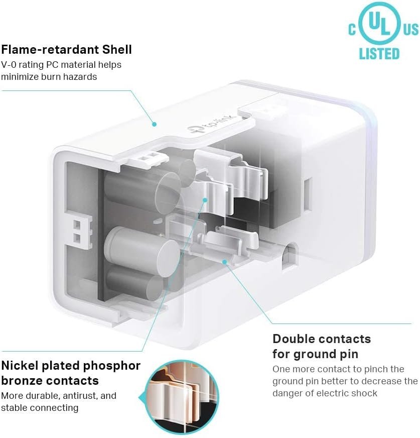 Kasa Smart Plug Mini by TP-Link (HS103P2) - Smart Home WiFi Outlet Works with Alexa, Echo and Google Home, No Hub Required, Remote Control, 2.4GHz WiFi Required, 15 Amp, UL Certified, 2-Pack, White - Image 6