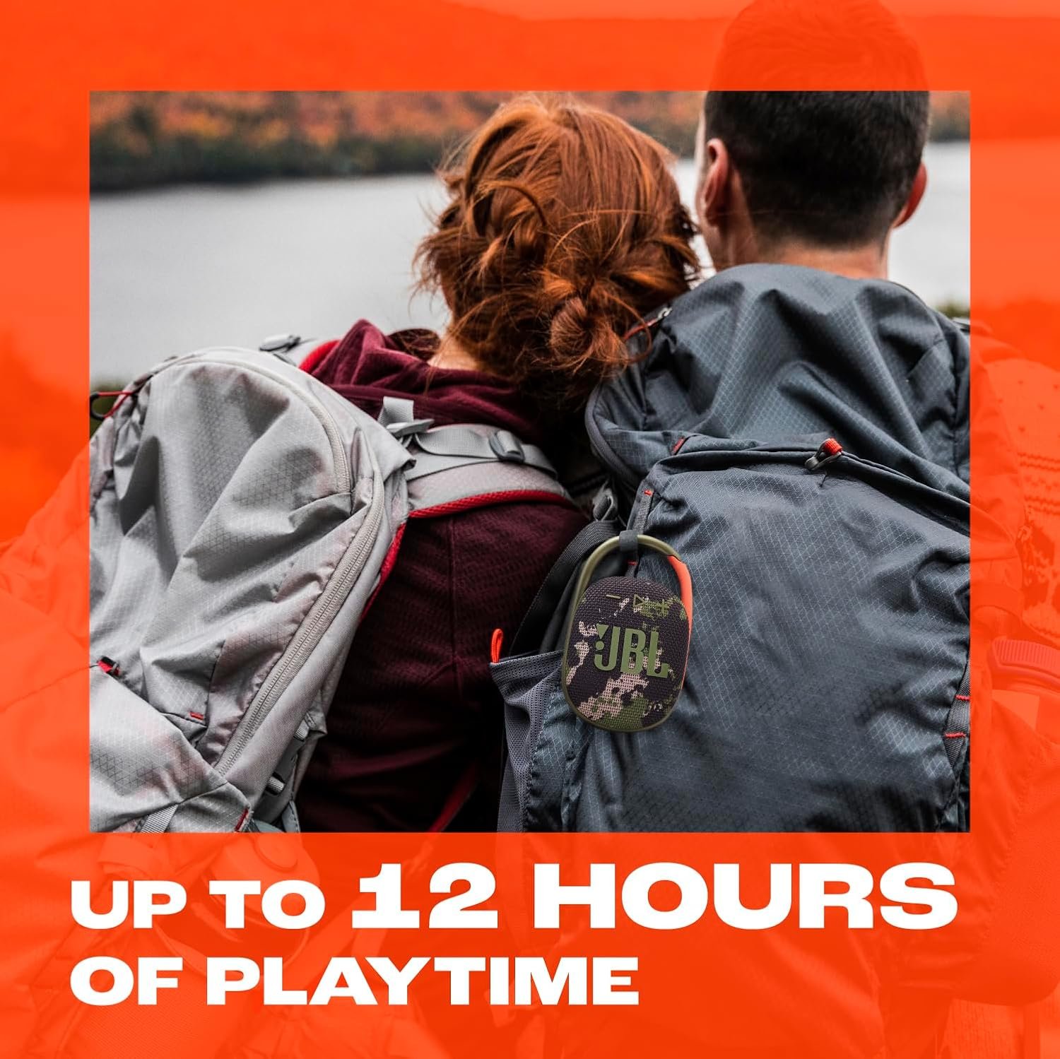 JBL Clip 5 - Ultra-Portable, Waterproof & Dustproof Bluetooth Speaker, Big JBL Pro Sound with Punchy bass, Integrated Carabiner, Up to 12 Hours of Play, Made in Part with Recycled Materials (White) - Image 3
