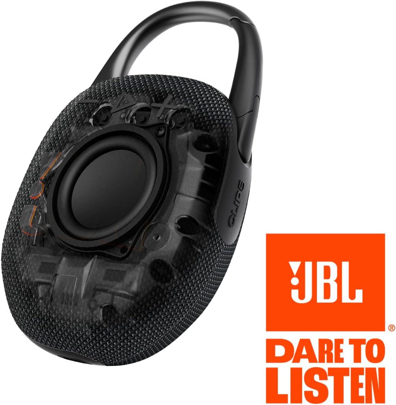 JBL Clip 5 - Ultra-Portable, Waterproof & Dustproof Bluetooth Speaker, Big JBL Pro Sound with Punchy bass, Integrated Carabiner, Up to 12 Hours of Play, Made in Part with Recycled Materials (White) - Image 7