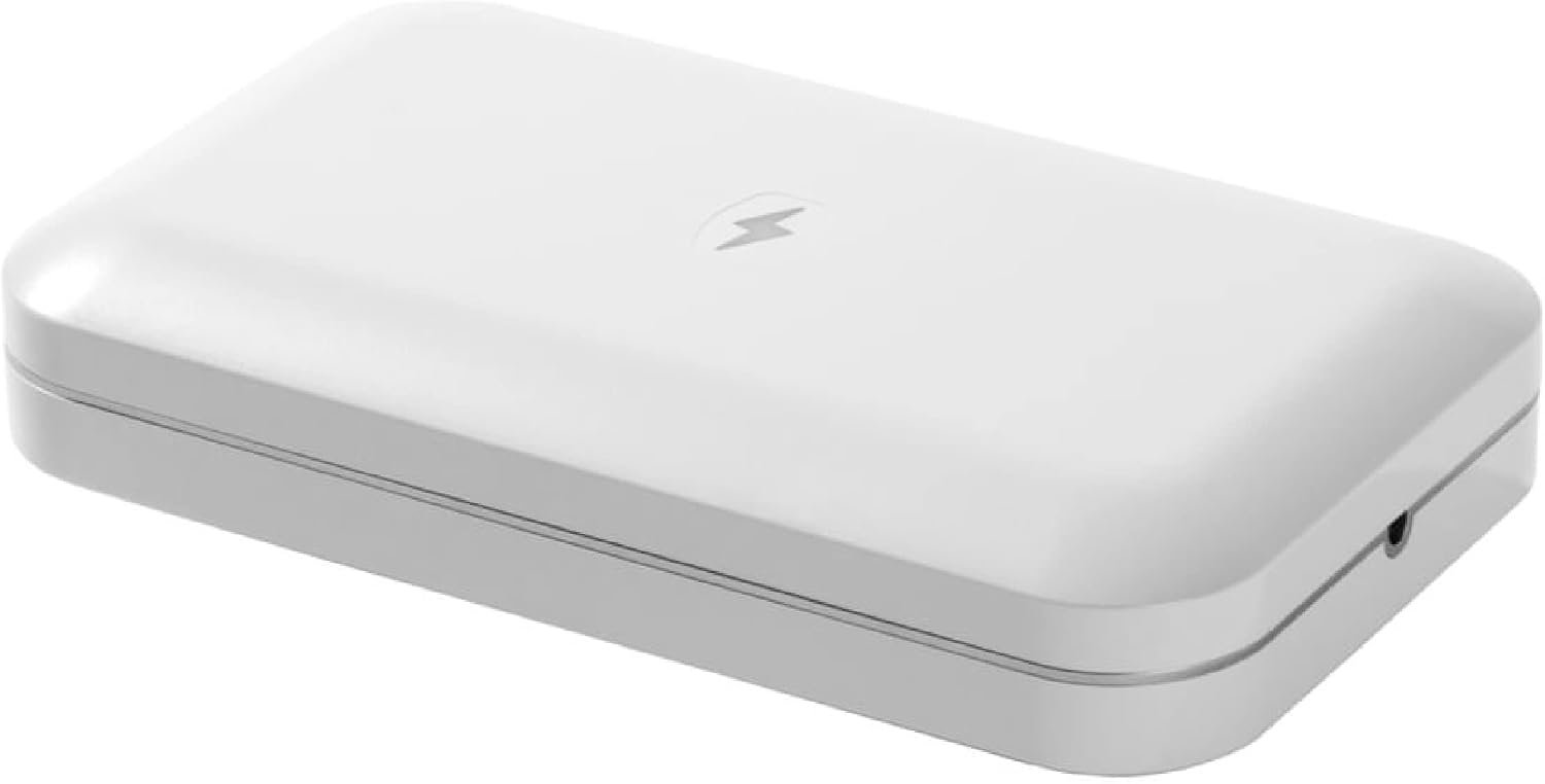 PhoneSoap 3 UV Cell Phone Sanitizer & Dual Universal Cell Phone Charger Box | Patented & Clinically Proven 360-Degree UV-C Light Sanitizer | Disinfects and Charges All Phones (White) - Image 7