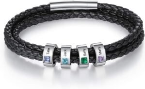 Personalized Dad Bracelet – C...