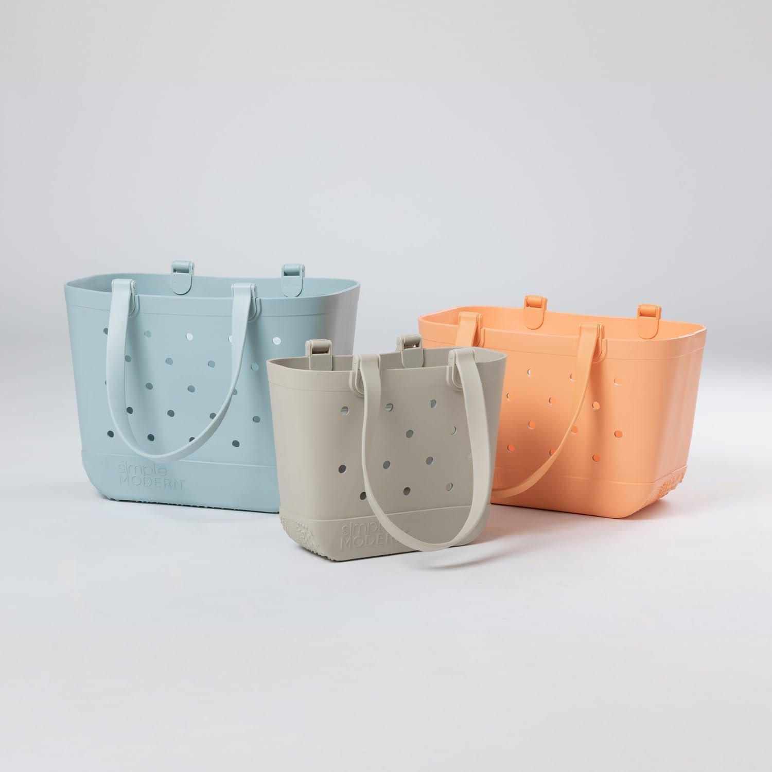 Simple Modern Beach Bag Rubber Tote | Waterproof Extra-Large Tote Bag with Zipper Pocket for Pool, Groceries, Sports | Gifts For Women | Getaway Bag Collection | Sea Glass Sage - Image 8
