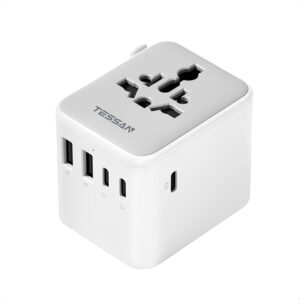 TESSAN Universal Travel Adapter 28W...