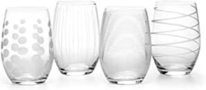 Mikasa Cheers Stemless Wine Glasses...