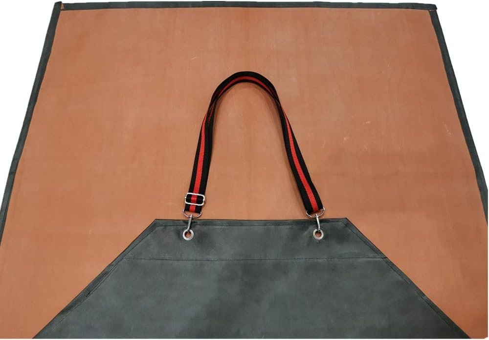 Waterproof Rubber Apron for Butcher, Thick Chemical Resistant Work Aprons - Image 6