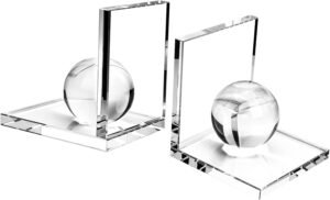 MerryNine Crystal Book Ends with Cr...