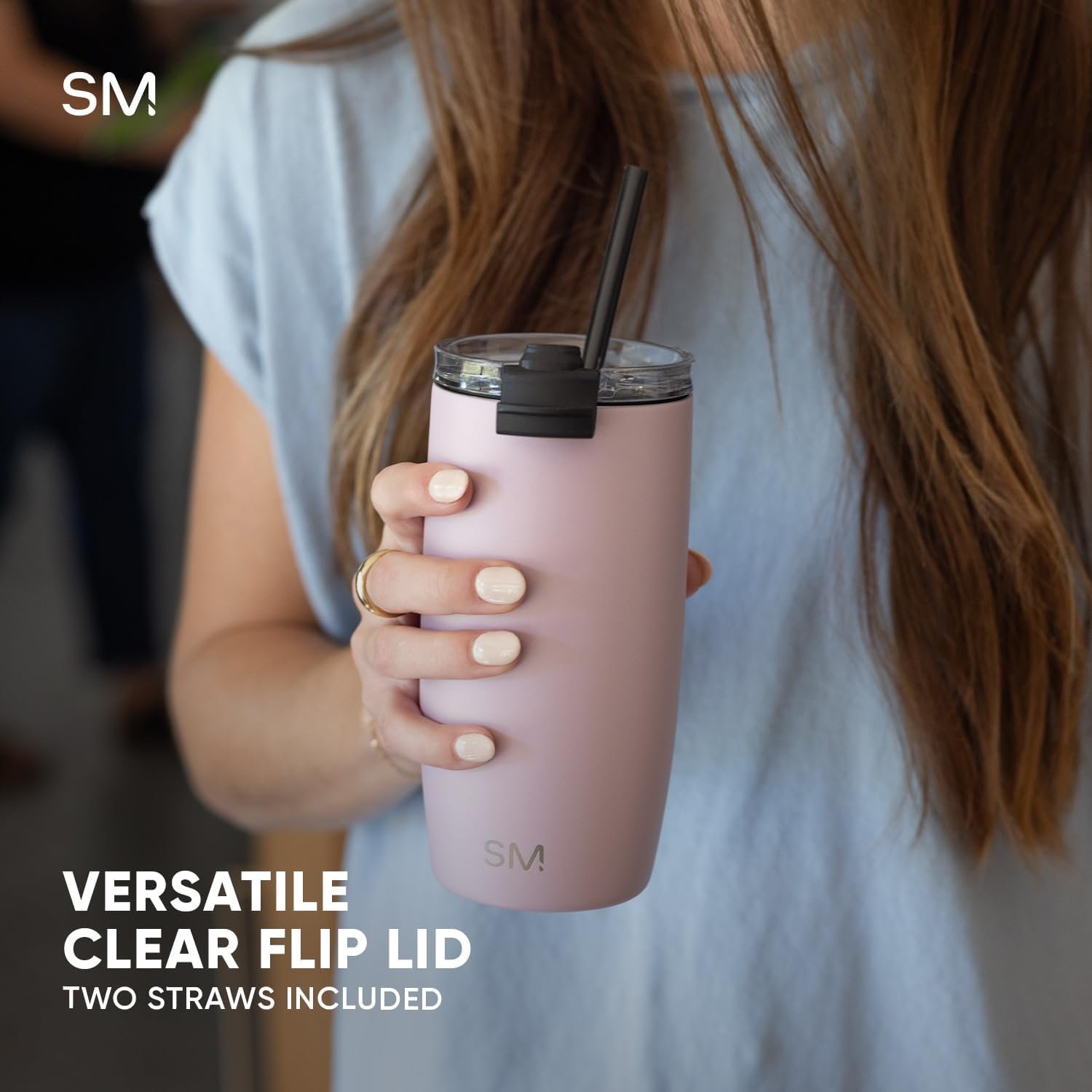 Simple Modern Voyager Tumbler with Flip Lid | Travel Coffee Mug | Insulated Stainless Steel Cold Brew Iced or Hot Coffee Cup | Gifts for Women Men Her Him | 16oz, Sea Glass Sage - Image 6