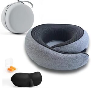 Travel Neck Pillow with Memory Foam...