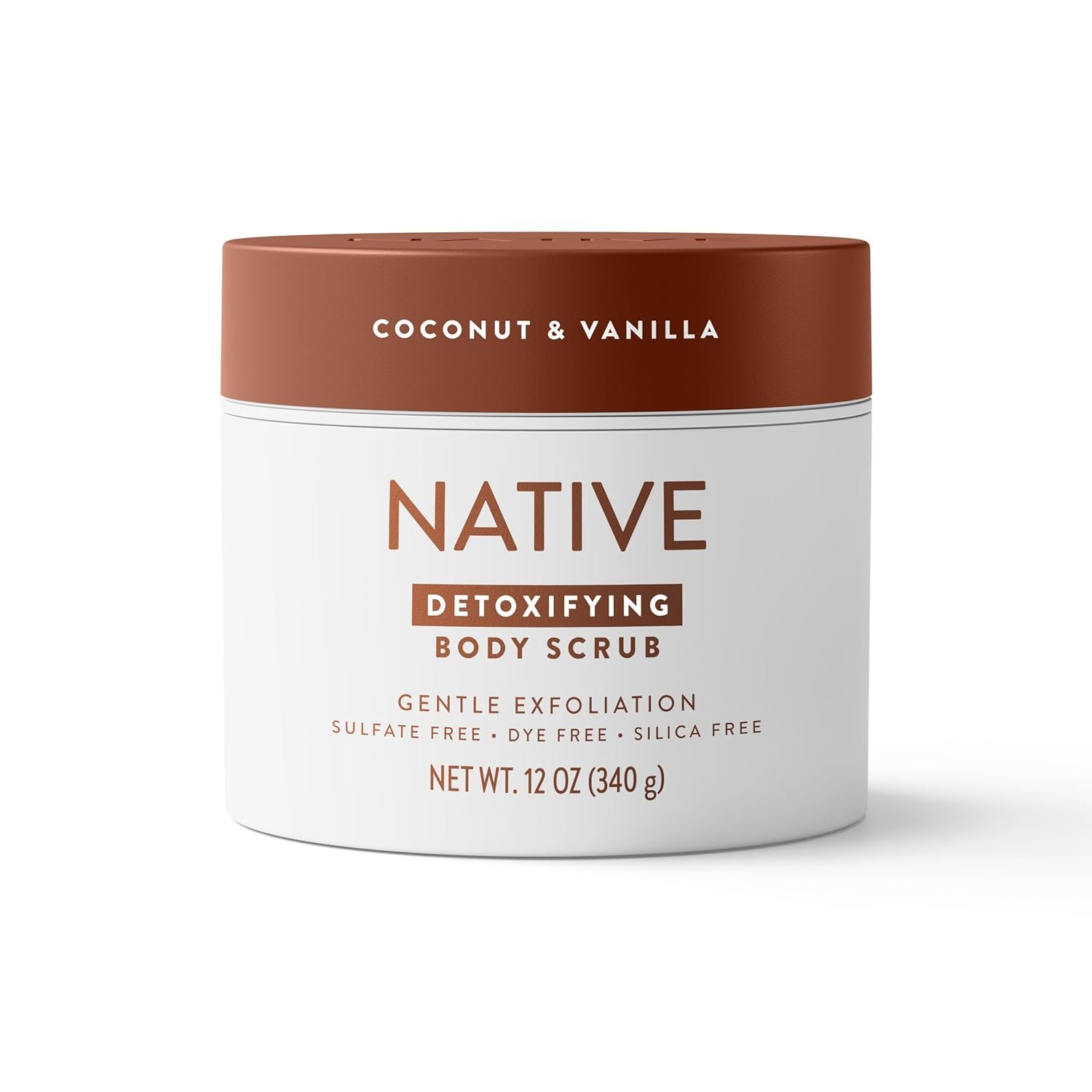 Native Coconut & Vanilla Exfoliating Body Scrub for Women & Men, 1 Wash to Soft, Smooth Skin, Gently Exfoliates Even Sensitive Skin, Clean Formula, Enhances Skin Radiance, Free of Silica, 12 oz - Image 6