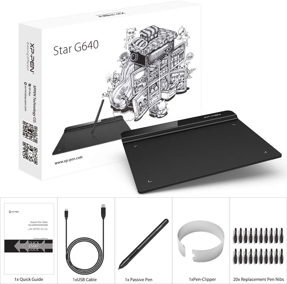 Drawing Tablet XPPen StarG640 Digital Graphic Tablet 6x4 Inch Art Tablet with Battery-Free Stylus Pen Tablet for Mac, Windows and Chromebook (Drawing/E-Learning/Remote-Working) - Image 10
