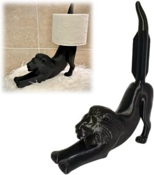 1 Funny Lion Toilet Paper Holder, 3...