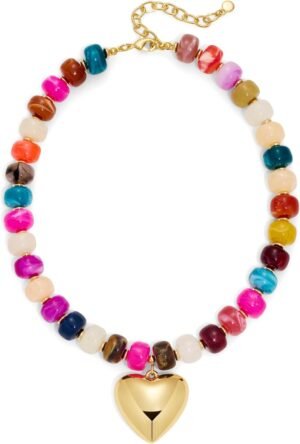 WOWORAMA Chunky Heart Necklaces for...