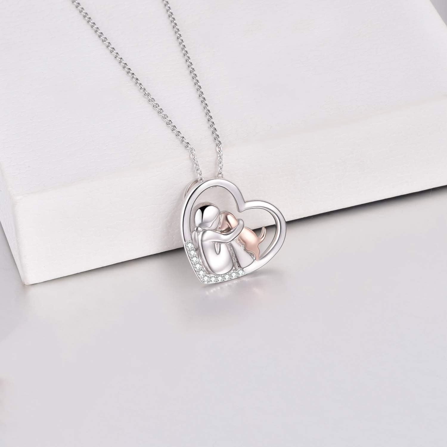 YFN Sterling Silver Keepsake Dog Pendant Necklace Dog Lover Memorial Gifts for Women - Image 5