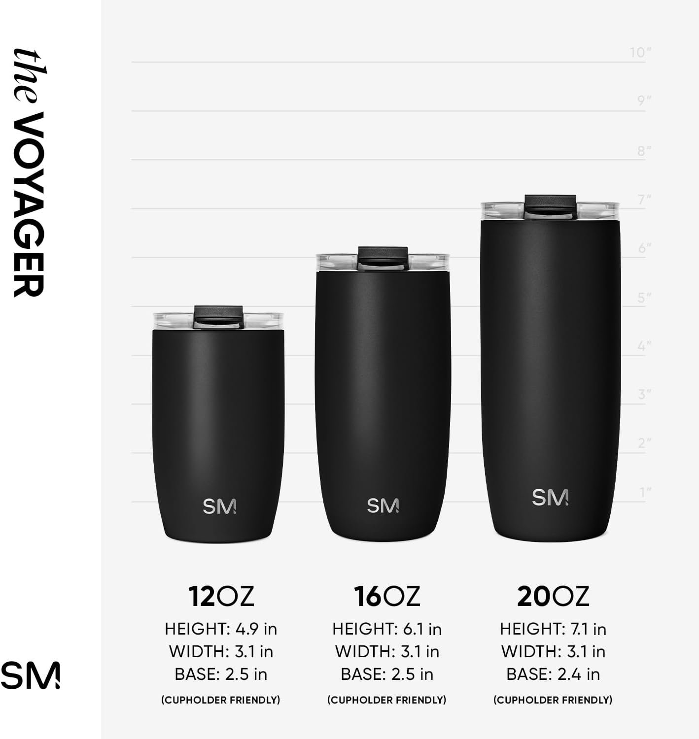 Simple Modern Voyager Tumbler with Flip Lid | Travel Coffee Mug | Insulated Stainless Steel Cold Brew Iced or Hot Coffee Cup | Gifts for Women Men Her Him | 16oz, Sea Glass Sage - Image 7