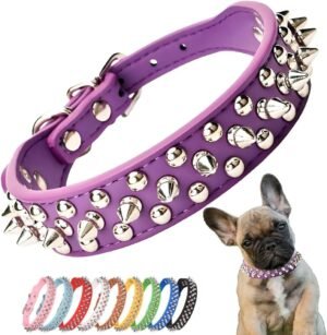 Spiked Studded Dog Collar, Adjustab...