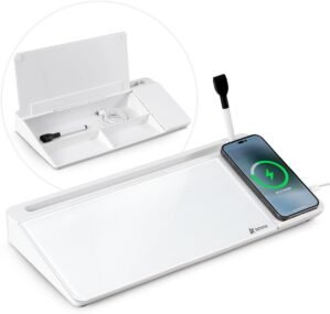 Varhomax Glass Desk Whiteboard with...