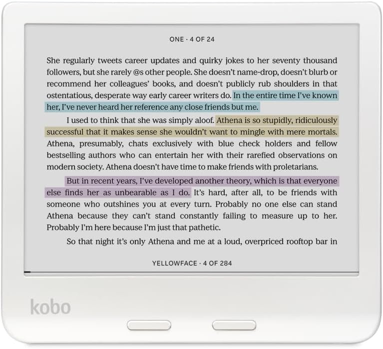 Kobo Libra Colour | eReader | 7" Glare-Free Colour E Ink Kaleido 3 Display | Dark Mode Option | Audiobooks | Waterproof - Image 3