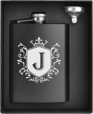 Flask for Men with Initials Engrave...