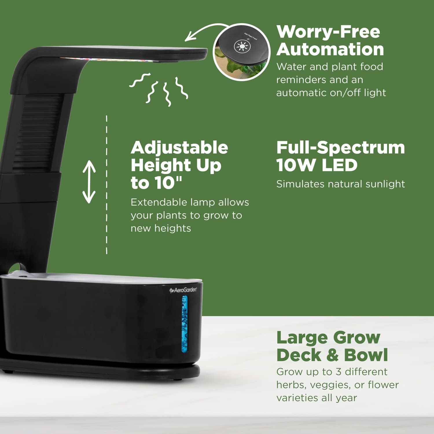 AeroGarden Sprout - Indoor Garden with LED Grow Light, Black - Image 7
