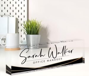 Custom Name Plate for Desk, Desk Na...