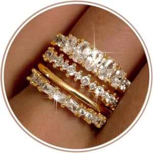 LOLIAS 14K Gold Plated Stackable Ri...