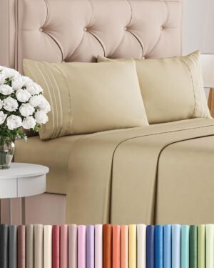 Queen Size 4 Piece Sheet Set –...