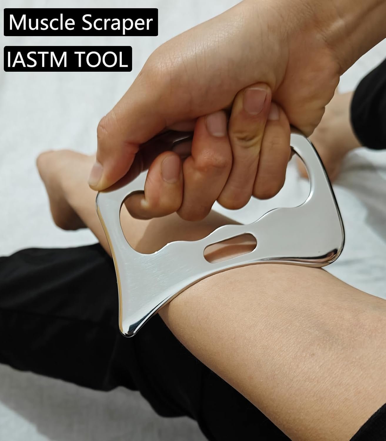 4 IN 1muscle scraper Stainless Steel Gua Sha set Scraping Massage Tool,IASTM Tools, Great Soft Tissue Physical Therapy Used for Arms, Back, Legs, Neck - Image 2