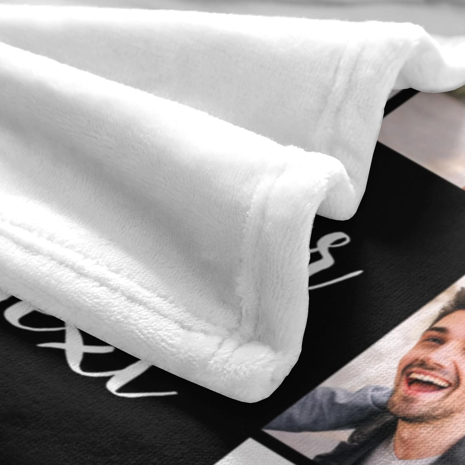 Custom Blanket with Photo Personalized Blankets and Throws Picture Blanket for Fathers Day Birthday Customized for Dad Mom Couple - Image 4