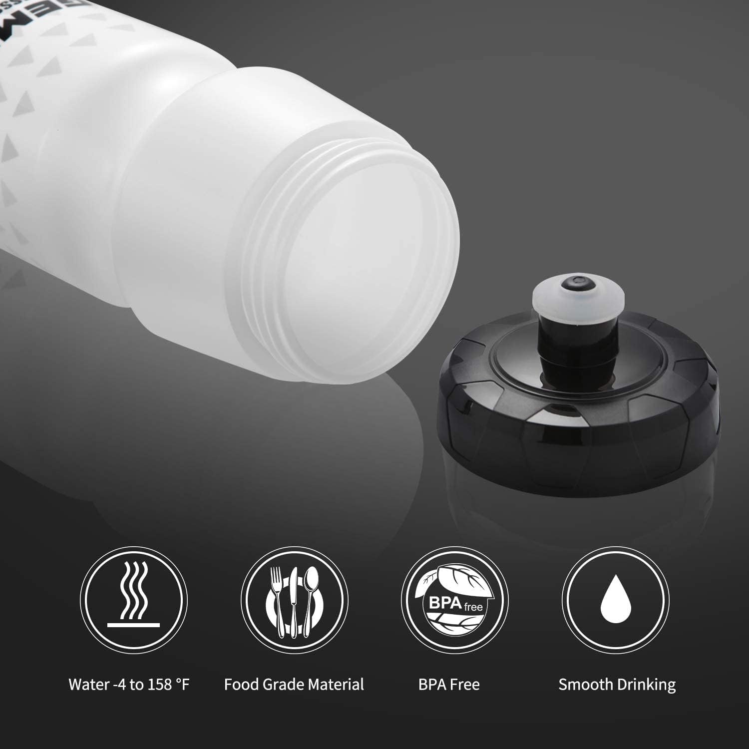 GEMFUL Sports Water Bottle Road Mountain Biking BPA Free 24 Ounce 2 Pack - Image 2