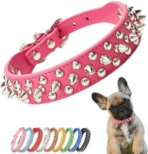 Spiked Studded Dog Collar, Adjustab...
