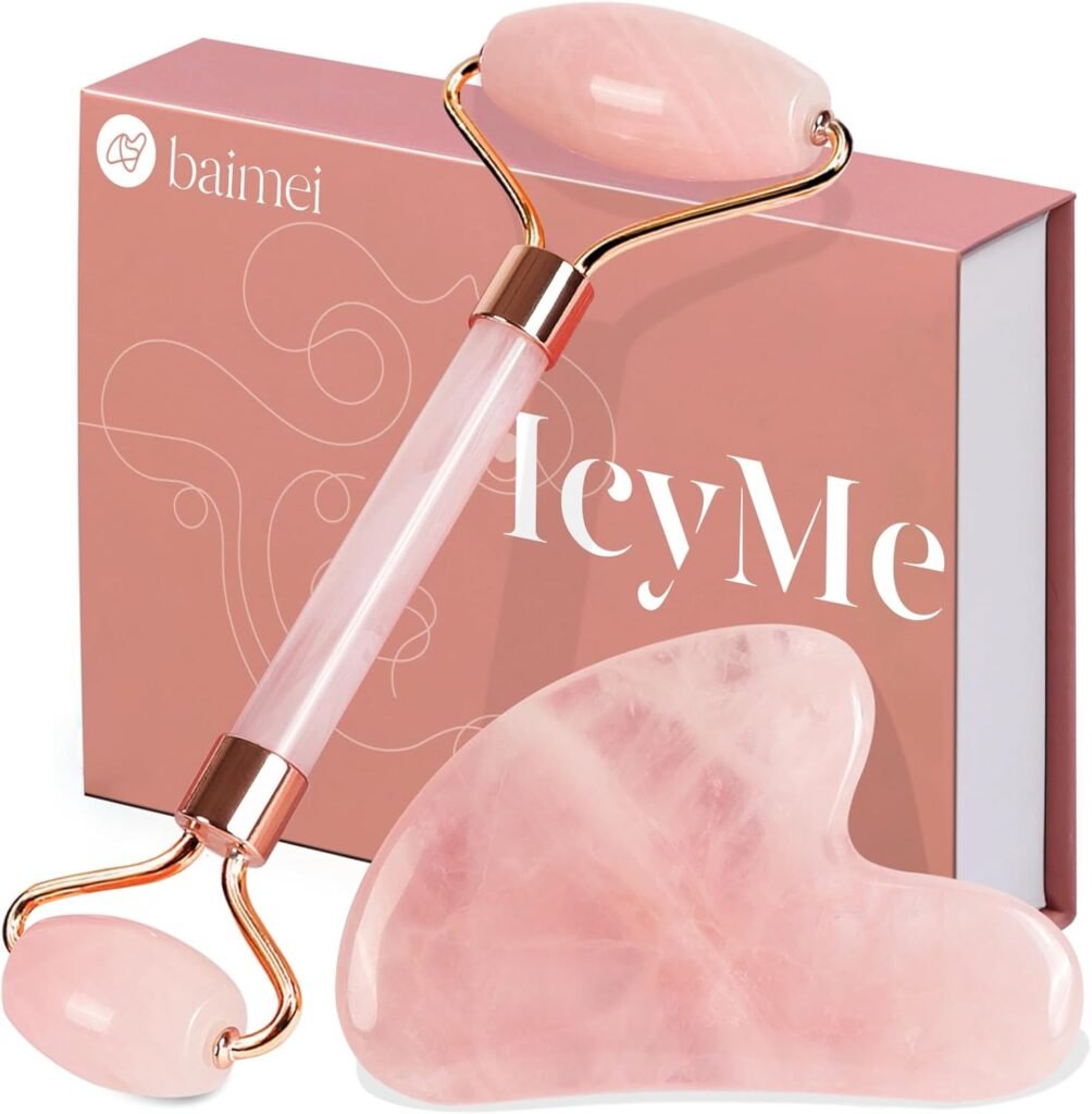 BAIMEI IcyMe Rose Quartz Roller  ...