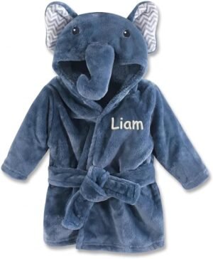 Elephant Hooded Baby Bathrobe with ...