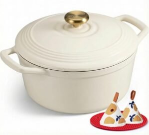 Overmont Enameled Cast Iron Dutch O...