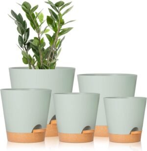 GARDIFE Plant Pots 7/6.5/6/5.5/5 In...