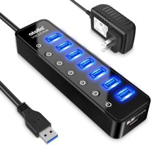 Powered USB Hub 3.0, Atolla 7-Port ...