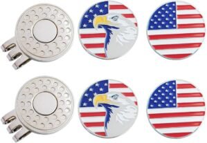 Golf Ball Markers with Hat Clips Va...