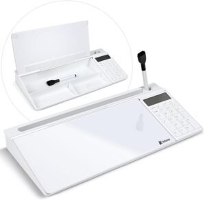 Varhomax Glass Desk Whiteboard Whit...