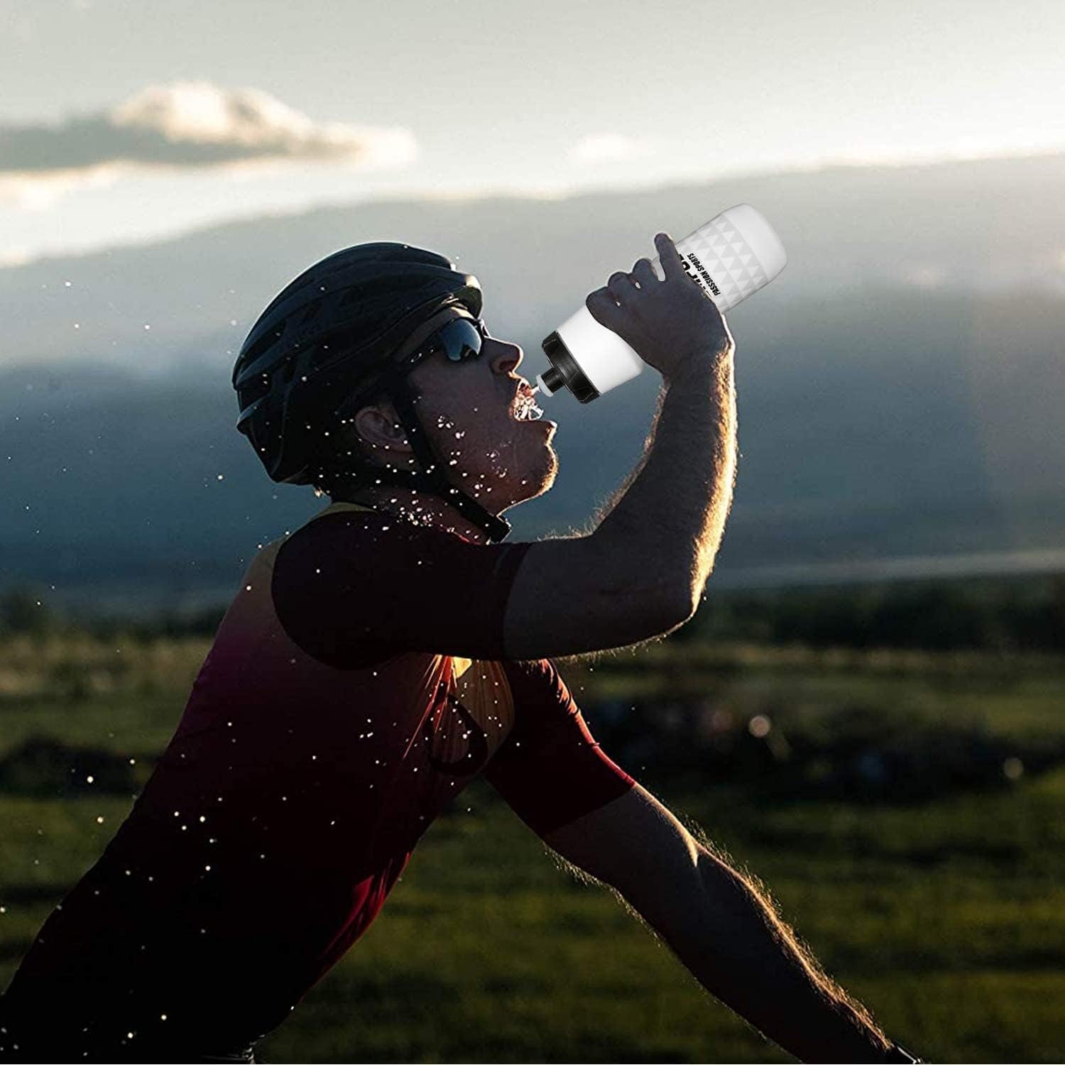 GEMFUL Sports Water Bottle Road Mountain Biking BPA Free 24 Ounce 2 Pack - Image 6