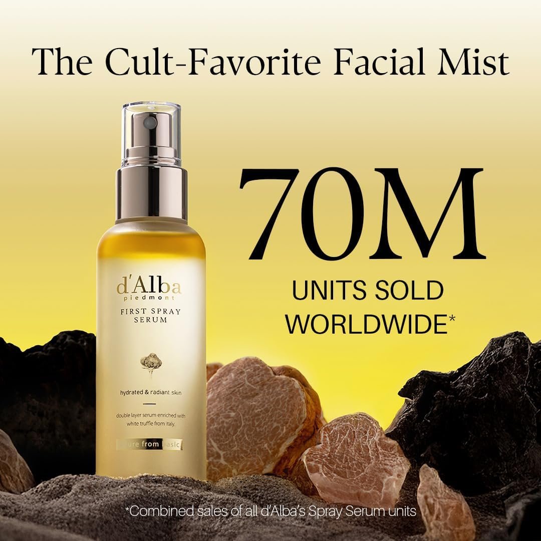 d'alba Piedmont Italian White Truffle First Spray Serum, Vegan Skin Care, Hydrating Face Moisturizer, Glow Serum for Radiant Skin, Non Comedogenic, All In One Mist, Korean skincare, 50ml - Image 2