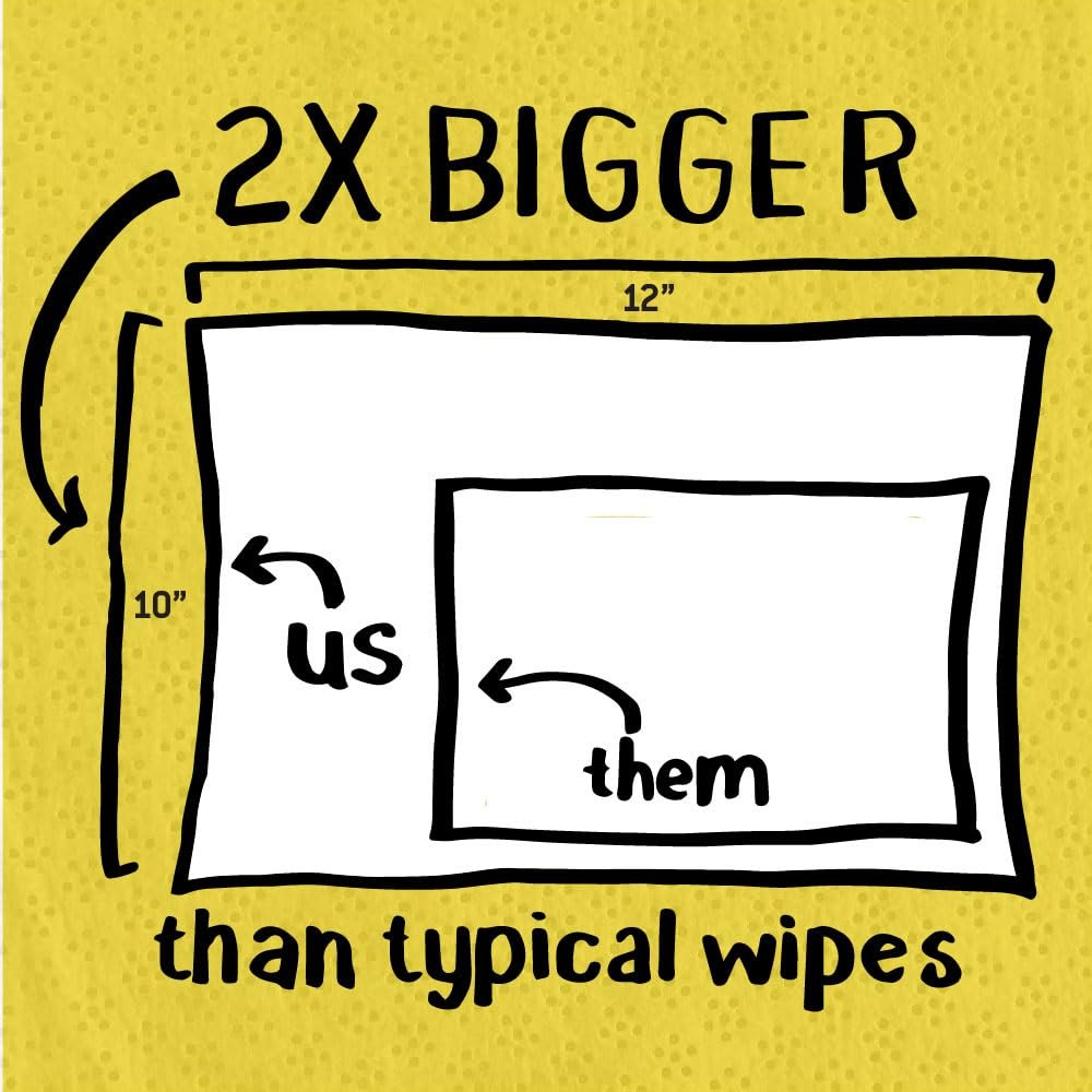 Tub O Towels TW90 Heavy-Duty 10" x 12" Size Multi-Surface Cleaning Wipes, 90 Count Per Canister - Image 6