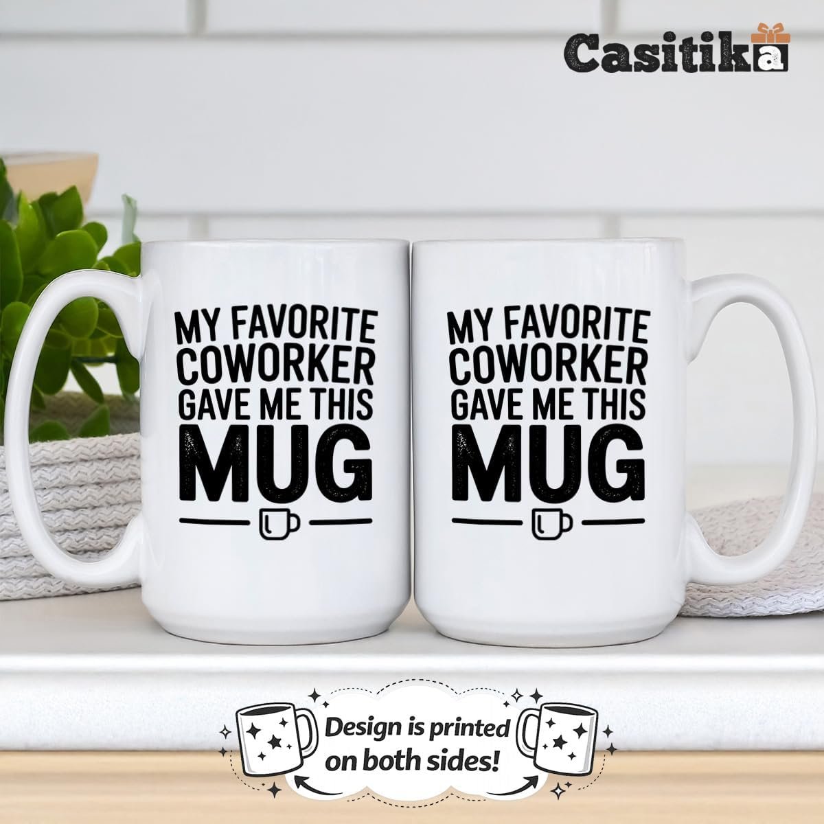 Casitika Funny Coworker Gifts. 15 Oz. My Favorite Coworker Gave Me This Mug. Office Humor Cup For Birthdays, Farewell Moments, Employee Appreciation, And Daily Work Coffee. - Image 6