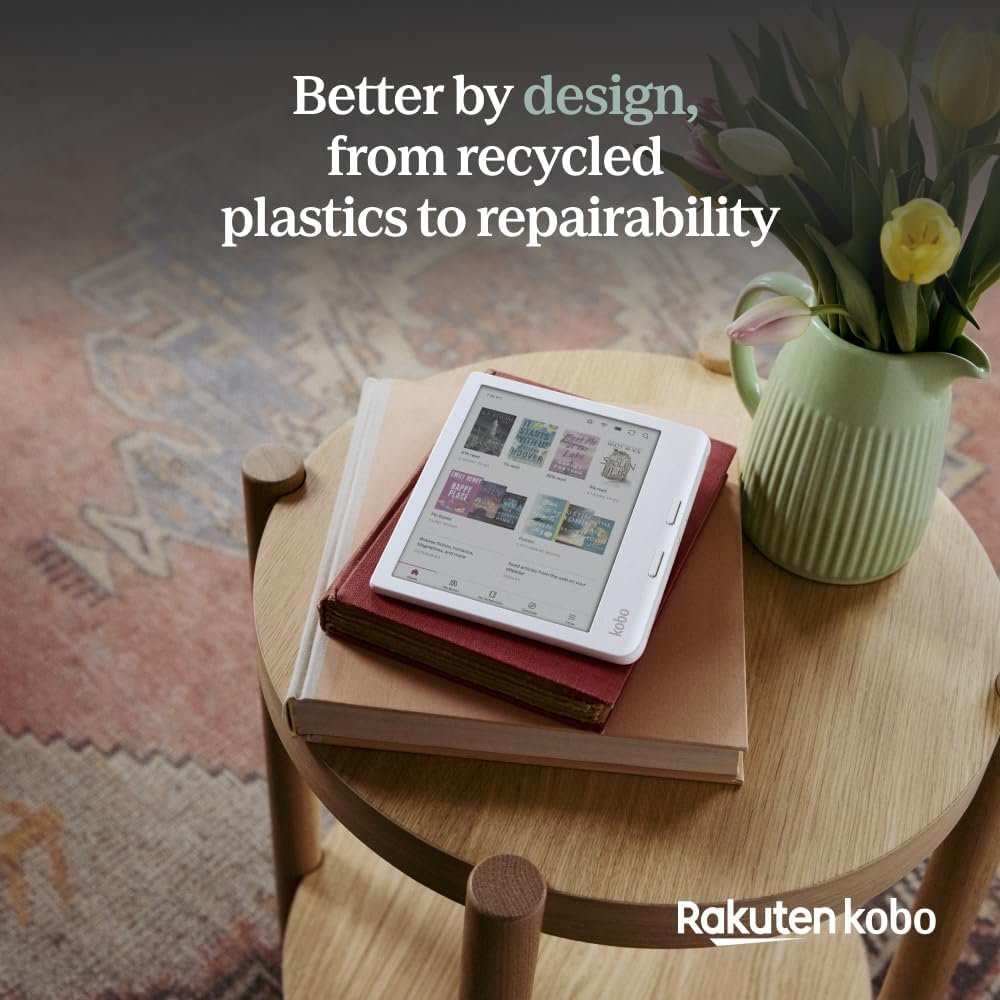 Kobo Libra Colour | eReader | 7" Glare-Free Colour E Ink Kaleido 3 Display | Dark Mode Option | Audiobooks | Waterproof - Image 7