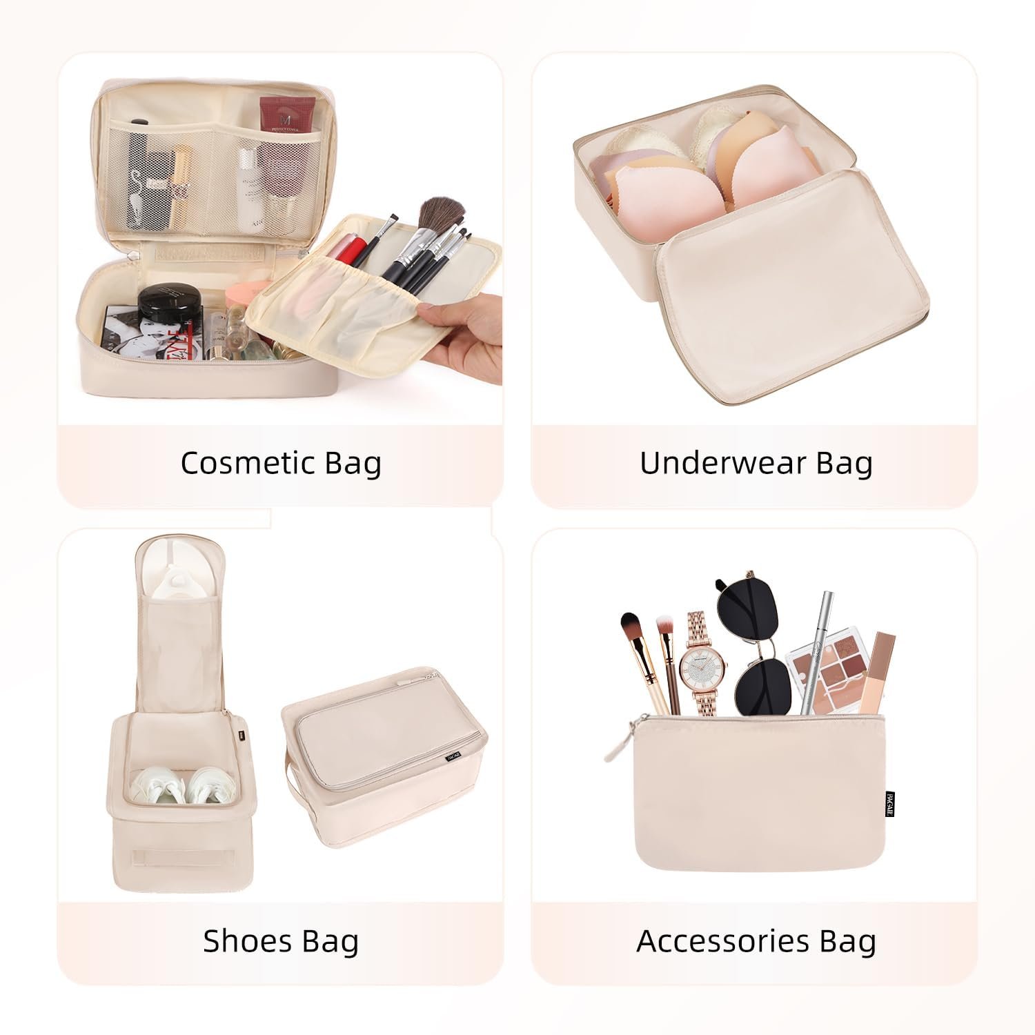 BAGAIL 8 Set Packing Cubes Luggage Packing Organizers for Travel Accessories - Image 3