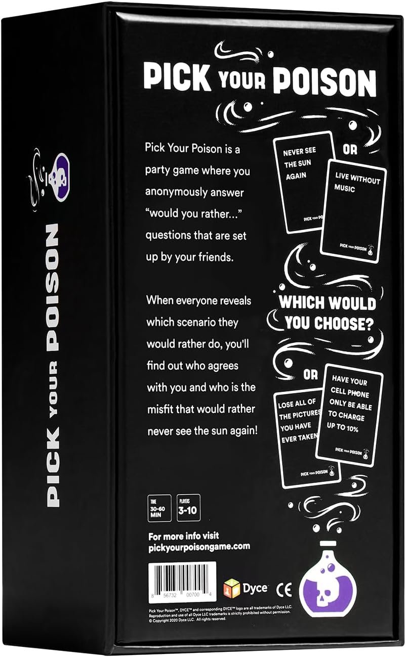 Pick Your Poison Family Edition – Funny “Would You Rather” Party Game for Kids, Teens & Adults | Hilarious Family Card Game for Game Night, Sleepovers & Parties | Great Gift for Families and Friends - Image 8