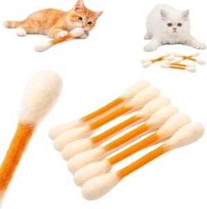 6 Pack Giant Cotton Swab Cat Toys w...