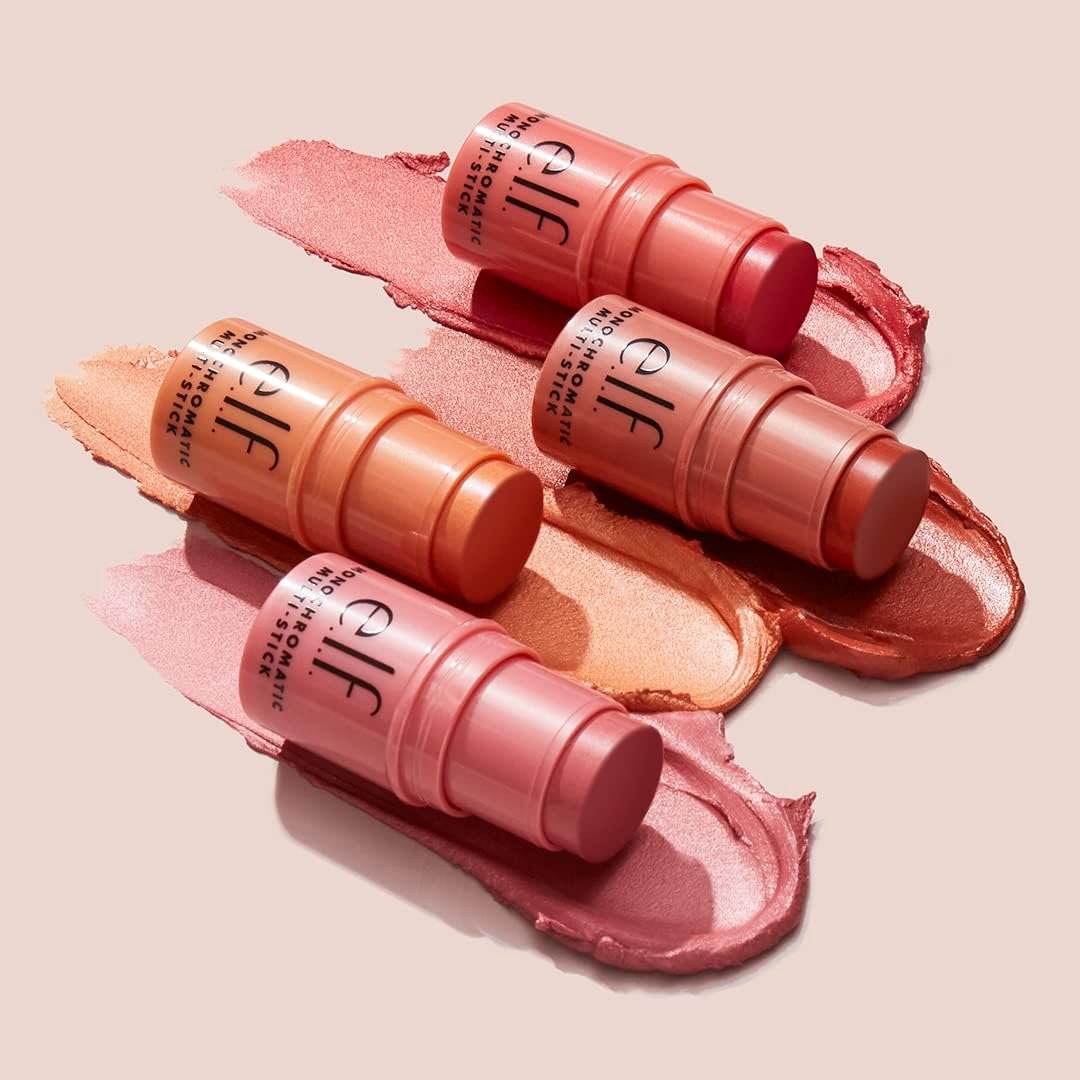 e.l.f. Monochromatic Multi Stick, Luxuriously Creamy & Blendable Color, For Eyes, Lips & Cheeks, Bronzed Cherry, 0.17 Oz (5g) - Image 5