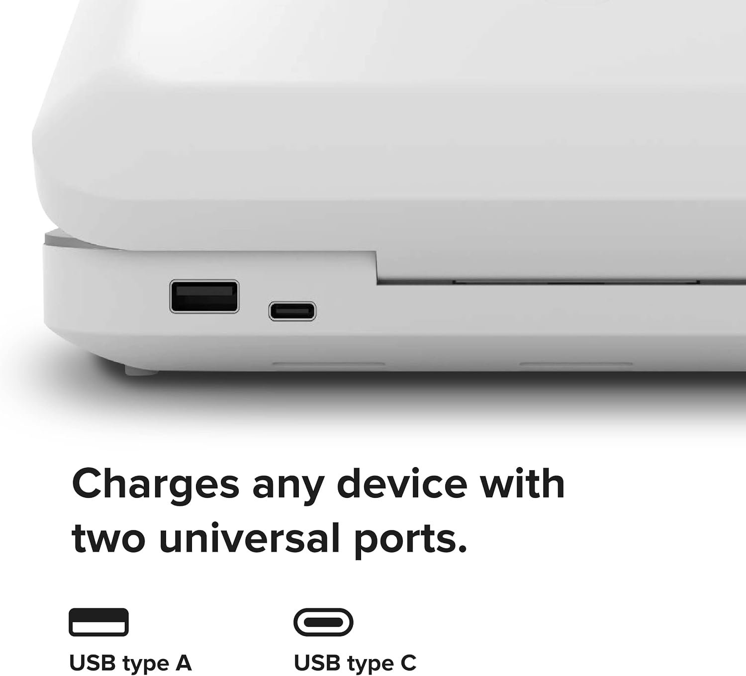 PhoneSoap 3 UV Cell Phone Sanitizer & Dual Universal Cell Phone Charger Box | Patented & Clinically Proven 360-Degree UV-C Light Sanitizer | Disinfects and Charges All Phones (White) - Image 4
